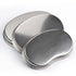Kidney Shaped Stainless Steel Tray, Safety Rimmed Curved Tray for Dental Lab Instruments Surgical Trays