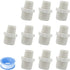 10PCS 1/2" to 3/4" PVC Pipe Fittings, G1/2 X G3/4 Male to Male Thread Coupling Hex Straight Adapter Connector