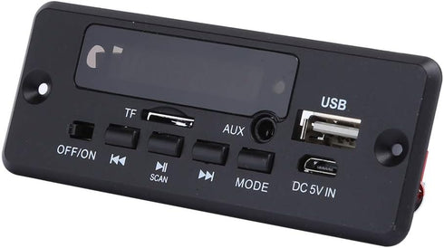 Ejoyous MP3 MP3 2x3W Bluetooth Decoder Board, Decoder Module Digital Display Amplifier Player Module Black Supplies