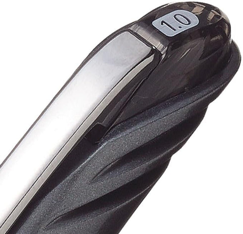 Pentel BL30A EnerGel NV Liquid Gel Pen, 1mm, Black Barrel, Black Ink, Dozen