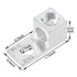10PCS Aluminum Mechanical Wiring Piece Set, 2AWG TA-2 1B2U, Aluminum Alloy Terminal Mechanical Wiring