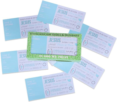 Cash Envelopes for Tithes and Offering, Pack of 100 - Tithe Offering Envelopes for Church, Fits Cash & Coins