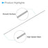 Round Steel Rod, 0.5mm Diameter 60mm Length, High Speed Steel Bar Stock Craft DIY Tool, 5-Pieces
