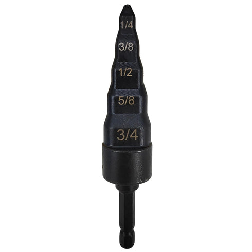 Hymnorq HVAC Tube Swaging Tool 5-in-1 Expander Drill Bit with Hex Shank for Copper Pipe, Must-Have for AC Repair