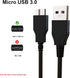 4FT 3.0 ES-200, ES-300W, ES-300WR USB A to Micro-B Cable Compatible with Epson Workforce Replacement Charging & Data