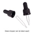 PH PandaHall 12 Set of 5ml Glass Eye Droppers - Pressure Rotating Cover Oil Droppers Pipettes for Essential Oil Bottles