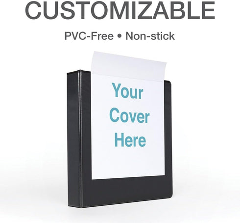 Cardinal 3 Ring Binder, 1.5 Inch Premier Easy Open Binder, ONE-TOUCH Locking Slant-D Rings, Black (10311)