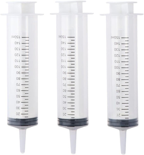 Measuring Syringe Tools 3PCS Extra Big 150ml No Needle Plastic Syringe for Liquid Scientific Labs and Dispensing