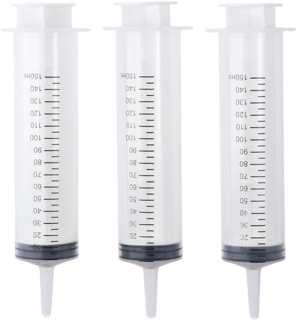 Measuring Syringe Tools 3PCS Extra Big 150ml No Needle Plastic Syringe for Liquid Scientific Labs and Dispensing