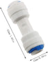 E-outstanding 5-Pack RO Water System Equal Straight 1/4" Plastic Quick Pipe Fitting Reverse Osmosis Connector by E-outstanding