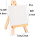 Beavorty 2pcs Home Decoration Tabletop Easel for Kids, Mini Canvases Painting Supplies