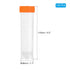 PATIKIL 50ML Plastic Centrifuge Tubes, 25 Pcs Self Standing Test Tube Container with Leak-Proof Screw Caps and Graduated Marks for Laboratory Liquid, Orange