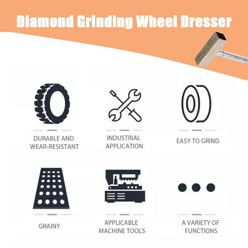 Grinding Wheel Dresser, Fydun Diamond Grinding Disc Wheel Stone Dresser Tool for Truing Grinding & Deburring