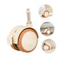 4pcs Didiseaon Stem Casters with Brake Rubber Swivel Wheels Nursery Furniture Mounting Socket Casters Silent Rolling