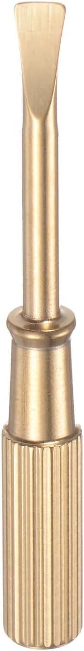 Mini Bracelet Screwdriver, 4mm Titanium Steel Slotted with 6mm Width Non-slip Handle for Bracelet Repair