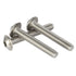M6-1.0 x 25mm Flanged Button Head Socket Cap Screws, 25 PCS, Stainless Steel 18-8 (304), Full Thread, Bright Finish