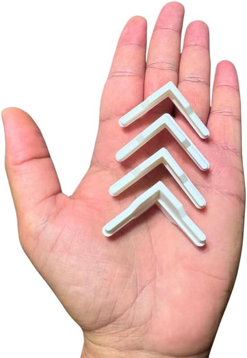 EMALPE (4 Whalen Post Insert Corner Connector for Shelving Costco PCS) (White)