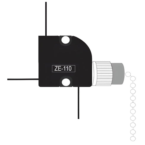 ZE-110 3 2 6A 125VAC 3A 250VAC Wire Pull Light Switch Replacement Repair Kit Circuit for Ceiling Fans, Wall Sconces