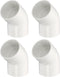 uxcell 4pcs 1.5" 45 Degree Elbow Pipe Fittings, Furniture Construction Grade 2-Way