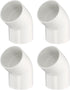 uxcell 4pcs 1.5" 45 Degree Elbow Pipe Fittings, Furniture Construction Grade 2-Way