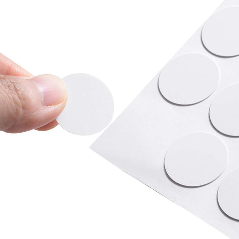 uxcell Screw Hole Covers Stickers - 162pcs Textured Plastic Self Adhesive Stickers for Wood Furniture
