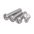 Generic 100pcs/lot A2-70 GB65 M1.6 M2 M2.5 M3 M4 M5 M6 304(10mm x100pcs,M4) Stainless Steel Slotted Cap Head Slot