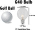 25 Pack G40 Bulbs, Bulbs Bulbs 3000 Bulbs Novelty Lights Frosted White Outdoor Globe Light Glass Incandescent with Hour