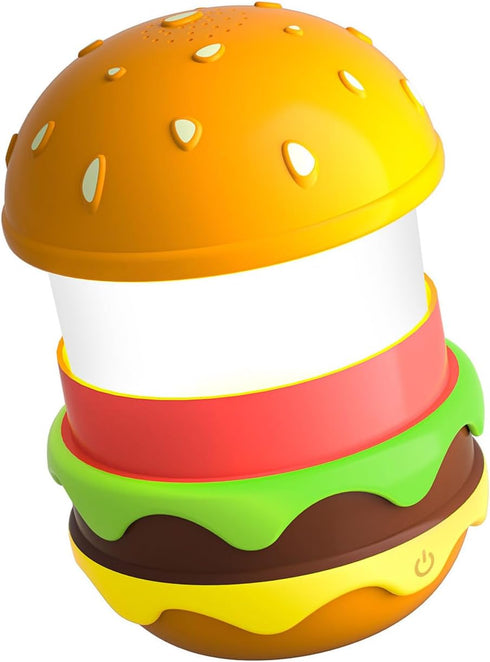 Fesjoy Dimmable 8 Night Light Cute Hamburger Lamp BT Speaker Sleep Sound Machine Soothing Sounds