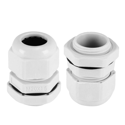 Fielect 4Pcs M20 Cable Gland, Plastic Waterproof Cable Glands Joints Adjustable Connector for 6-12mm Dia Cable