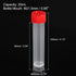 PATIKIL 20mL Plastic Test Tubes, 40 Pack Frozen Test Tube Vial Container Storage Screw Cap for Lab Laboratory Science, Red Clear
