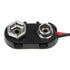 Black Red 9V Battery Clip Connector with Tinned Wire Leads, 150mm Outlets and Accessories