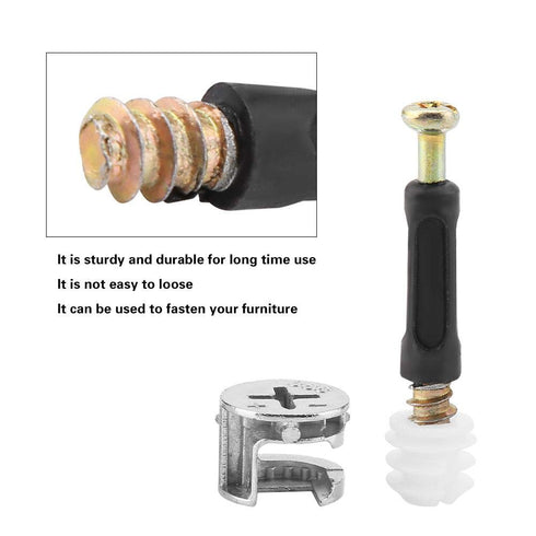 Hilitand Furniture Connecting Screw Plastic Covered Connector Cam Lock Hardware Accessories for Furniture