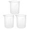 uxcell Measuring Cup 150ml, PP Plastic Graduated Beaker, Transparent for Lab Kitchen, 3pcs