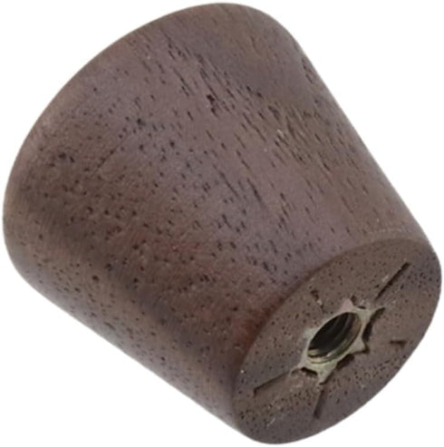 10PCS 0.87" 0.87" Cabinet Walnut Handles, Cambered Surface Solid Wood Drawer Knobs Solid Wood Single-Hole Handles