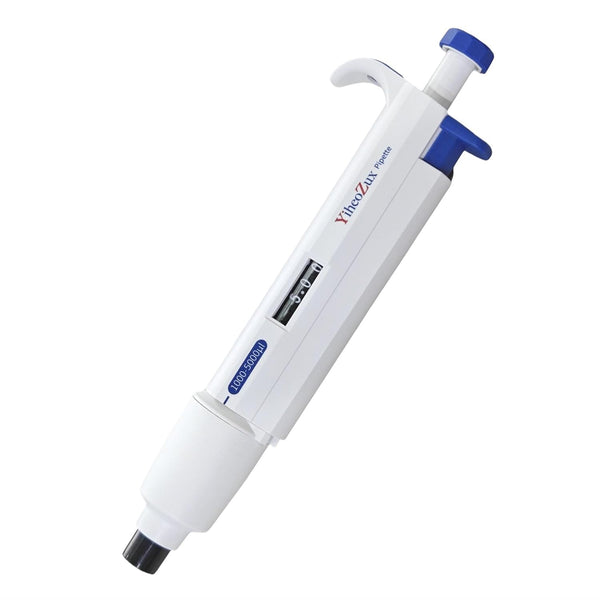 1-5ml Manual Adjustable Single Channel Pipettor, High Accurate Lab Micropipette 1000-5000ul for Laboratory Use
