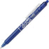 Pilot Frixion Clicker - Retractable Erasable Gel Ink Pens - Blue Ink - Medium 0.7mm Nib - Blister Pack of 2 + 6 Bonus Refills