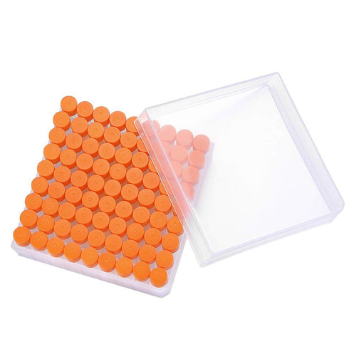 81PCS 2ml Cryo Tubes, Plastic Sample Vials with Screw Caps, Free from DNase, RNase, and Human DNA