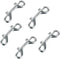 5 Pack 3.5’’ Double Ended Bolt Snaps Hook, Zinc Alloy Trigger Clips for Key Holder, Nickel Plated