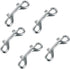 5 Pack 3.5’’ Double Ended Bolt Snaps Hook, Zinc Alloy Trigger Clips for Key Holder, Nickel Plated