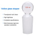 Glass Hollow Stopper Penny Head for 29/42 Outer Joint, Borosilicate Glass, Closed Bottom (5 Pcs)