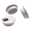 3 Pack 2 inch(50mm) White Desk Hole Cover Grommet - ABS Plastic Wire Organizers for Computer Desk Cabinet