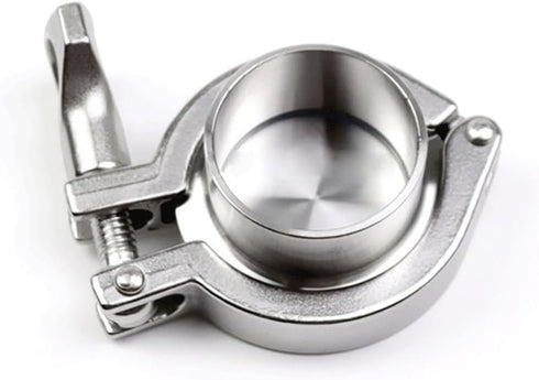 LOKLNEYK 1pcs 304 SS Sanitary Tri Clamp Set 1.5"-8" Ferrule/End Cap/Clamp/Gasket for Food/Beverage/Dairy/Pharmaceutical