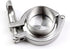 LOKLNEYK 1pcs 304 SS Sanitary Tri Clamp Set 1.5"-8" Ferrule/End Cap/Clamp/Gasket for Food/Beverage/Dairy/Pharmaceutical
