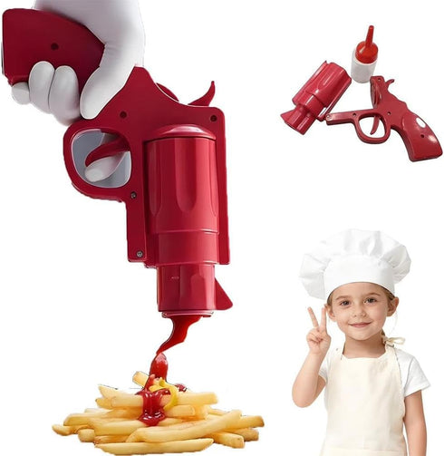 Generic (2PCS) Gun Ketchup Dispenser,Premium Sauce Dispenser for Ketchup, Condiment DispenserBottle Indoor Outdoor