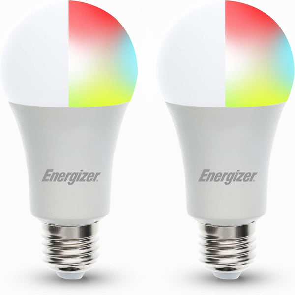 XTREME Energizer Connect Smart A19 LED White & Multi-Color RGB Light Bulbs