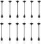 ACBungji 12 Packs Pendant Light Kit Cord, Hanging Light Socket Lamp Holder