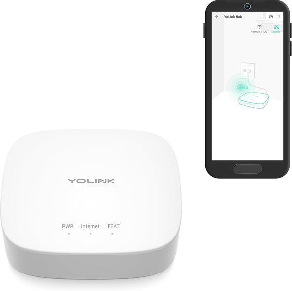 YoLink Hub, 1/4 Mile Super Long Range Smart Hub, LoRa Enabled Smart Home Automation Bridge for Home Security Monitoring