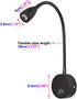 3W 3000K,Black Gooseneck LED Picture Lamp Fixture Wall Light Bedside Reading Light with On/Off Switch Flexible Pipe