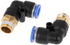 10pcs Pneumatic Elbow Quick Connector - Air Fittings Adapter Push to Connect Tube Fitting 8mm Diameter
