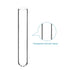 StonyLab 50 Pack Borosilicate Glass Round Bottom Test Tubes, 12mm OD X 75mm Length